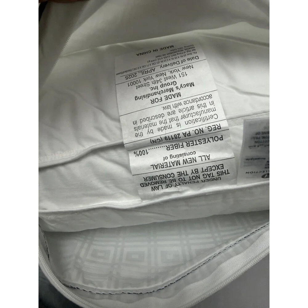 Hotel Collection Luxe Down-Alternative Firm Support Stand / Queen Pillow